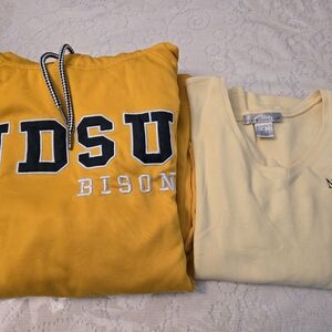NDSU Hoodie & Mid Sleeve Tee Bundle Size Medium